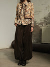 INTO THE EAST 25 Autumn/Winter Dark Moss Green V-Neck Corduroy Vest/Tapered Casual Pants ITE-E1DGAW040GR20PT-LV (E1DGAW032GR20VE)